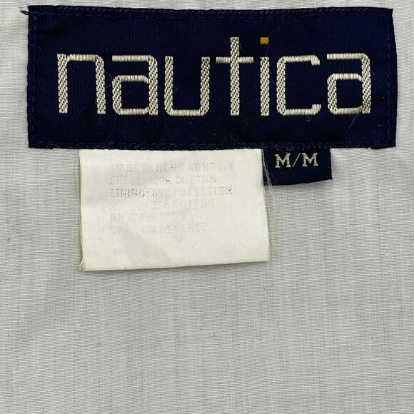 Vintage 80s Nautica Men's Spinnaker Jacket Medium Green Windbreaker Lightweight - Picture 3 of 8